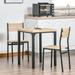 Latitude Run® 2 - Person Dining Set Wood/Metal in Brown/Gray | 30 H x 23.5 W x 23.5 D in | Wayfair B2147B6D13EB4ADFA366897543B65FBE