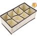 GN109 Drawer Organizer Collapsible Cabinet Closet Underwear Organizer Divider Portable Foldable Storage Boxes For Socks Lingerie Underwear Ties(6 Grids)-3.5 | Wayfair