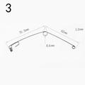 5pcs Stainless Steel Fishing Accessories Fishing Hooks Fishing Tool Spring Ejection Hook Fishing Device Automatic Fishing Universal Fish Tackle 3