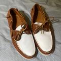 Ralph Lauren Shoes | Lightly Used Mens Ralph Lauren Boat Shoes Size 8.5d | Color: Brown/White | Size: 8.5