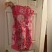 Lilly Pulitzer Dresses | Lily Pulitzer- Strapless Pink Floral Dress- Size 8 | Color: Pink/White | Size: 8