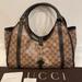 Gucci Bags | Gucci 265699 Crystal Monogram Medium Joy Shoulder Bag Dark Brown | Color: Brown/Tan | Size: Os