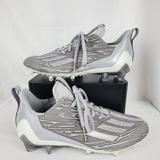 Adidas Shoes | Adidas Adizero Gray Silver Metallic Football Shoes Men's Size 8 Gx5414 Nwt | Color: Silver | Size: 8