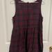 American Eagle Outfitters Dresses | American Eagle Plaid Maroon Cotton Dress | Color: Purple/Red | Size: M