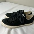 Converse Shoes | Converse Shearling Lined Suede All Stars Leather Black Low Tops Sneakers Men 8 | Color: Black/White | Size: 8