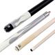 Jonny 8 Ball 58 Inch SILVER FLAME 2pc Steel Joint Snooker Pool Cue with Maple Shaft 11mm Tip