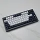 GBrosMinimal-Capuchons de clavier mécanique japonais noir et blanc sans profil sublimation de