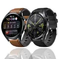 Bracelet en cuir Silicone pour montre connectée Huawei Watch 3 Pro 20mm 22mm Bracelet Sport pour