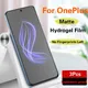 OnePlus11 One Plus Zan2 V 256 Film Hydrogel pour OnePlus Protecteur d'écran HD souple OnePlus 10