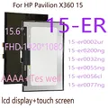 Écran tactile LCD 15.6 pouces pour HP Pavilion x360 15-ER 15-er0002ur 15-er0032ng 15-er0055ng