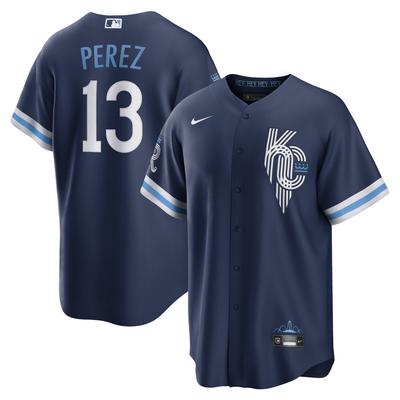 Nike Salvador Perez City Connect Replica-Spielertrikot der Kansas City Royals für Herren, Marineblau Image