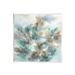 Stupell Industries Blue Floral Petals Abstract Wall Plaque Art By K. Nari in Blue/Brown | 12 H x 12 W x 0.5 D in | Wayfair ar-334_wd_12x12