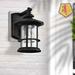 GN109 Outdoor Wall Light Fixture Exterior Wall Mount Lantern Waterproof Vintage Wall Sconce w/ Clear Seedy Glass For Front Porch, Patio | Wayfair