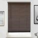 MOOD Architectural Faux Wood Window Blinds | driftwood brown 2 inch Mocha wooden blinds | 30.5 inch wide blinds for windows | Custom Made Cordless Blackout | Mocha | 30.5 Wide x 72 Tall