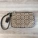 Coach Bags | Coach Signature C Pattern Fabric And Leather Wristlet, Nwot | Color: Brown/Tan | Size: Os