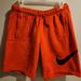 Nike Shorts | Mens Nike Sportswear Club Fleece Shorts Size Medium Red/Black Color | Color: Red | Size: M