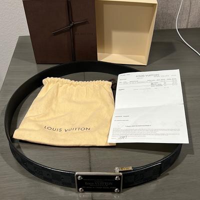 Louis Vuitton 2013 Inventeur Waist Belt - Grey Belts, Accessories