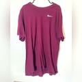 Nike Shirts | Burgundy Nike T-Shirt | Color: Purple | Size: Xxl