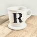 Anthropologie Dining | Anthropologie Monogram Initial 'R" Ceramic Tea/ Coffee Cup | Color: White | Size: Os