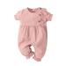 Baby Girl Beach Clothes 3 Month Baby Girl Clothes Romper Solid Boys Girls Baby Short Sleeve Jumpsuit Clothes 318M Ruffles Girls Romper&Jumpsuit Girl Rompers Size 10 12