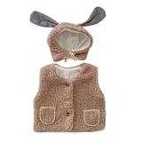 Girl Take Home Outfit Little Girl Clothes Size 7-8 Baby Boys Girls Sleeveless Lamb Vest Coat Outer Outwear Cardigan With Rabbit Ear Hat Outfit Set Clothes Girls Size 6 Outfits
