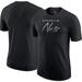 Men's Nike Heather Black Brooklyn Nets Courtside Versus Flight Max90 T-Shirt