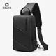 OZUKO – sacs à bandoulière extensibles pour hommes multifonction chargeur USB Pack de sacoches de