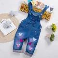 IENENS-Salopette en Jean pour Bébé Garçon et Fille Vêtement en Denim pour Enfant