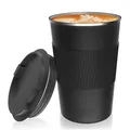 Tasse thermos à café portable à double paroi en acier inoxydable gobelet de voiture isolation sous