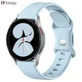 Bracelet en Silicone souple 20mm pour montre Galaxy 4/Samsung Galaxy Active 2 44mm 40mm/montre 4