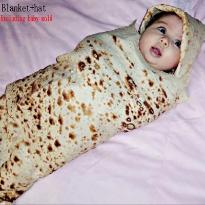 Couverture pour bébé 1 ensemble farine tortilla emmaillotage hiver 100% glunel sommeil