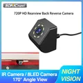 Caméra de recul 720P HD pour voiture Angle de 170 degrés Vision nocturne aide au stationnement