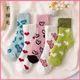 Chaussettes courtes en coton éponge moelleux pour femmes dame chaude chaussettes Kawaii en forme