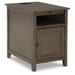 Signature Design by Ashley Treytown 24" Tall End Table Wood in Gray/Brown | 24 H x 16 W x 23.75 D in | Wayfair T300-217