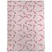 KAVKA DESIGNS Candy Cane Kisses Hard Floor Straight Chair Mat 0.08 H x 60.0 W x 84.0 D in Blue | 0.08" H x 84" W x 60" D | Wayfair