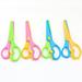 Heldig 4 Pack Toddler Scissors Safety Scissors For Kids Plastic Children Safety Scissors Dual-Colour Preschool Training Scissors For Cutting Tools Paper Craft SuppliesB