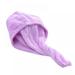 Women s Solid Color Coral Fleece Bath Hair Towel Dry Hat Quick Drying Lady Bath Tool Purple