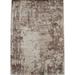 Distressed Brown Floral 4X6 Hand-Loomed Modern Rug