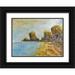 Nash CJ 18x14 Black Ornate Wood Framed with Double Matting Museum Art Print Titled - Lands End