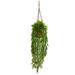 Nearly Natural 43 Mini Bamboo Artificial Plant Hanging Basket Green