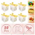 Small Wedding Favor Boxes 50 Pack White Party Favor Boxes Small Decorative Candy Boxes Paper Gift Boxes with Ribbon for Wedding Baby Shower Bridal Shower Birthday Party