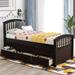 Twin Solid Wood Platform Storage Bed with 6 Drawers and Head&FootBoard