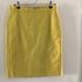 J. Crew Skirts | J.Crew No. 2 Pencil Skirt Chartreuse 4 | Color: Yellow | Size: 4