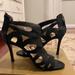 Nine West Shoes | Black Heels With Design Women’s Us 10 | Color: Black | Size: 10