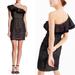 J. Crew Dresses | J. Crew Collection - One Shoulder Eyelet Dress | Color: Black/Cream | Size: 0