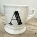 Anthropologie Dining | Anthropologie Monogram A Initial Coffee Mug Cup | Color: Black/Cream | Size: Os