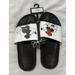 Disney Shoes | Disney Mickey Mouse And Minnie Mouse Sharing A Kiss Women's Flip Flop Slides | Color: White | Size: 7