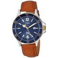 Timex Harborside Herrenuhr mit Braunem/Blauem Lederarmband TW2R64500