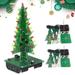 Biplut 1 Set DIY Christmas Tree Flash Safe Self-assembly Funny Beautiful Decorative Wood Electronics Soldering Colorful 3D Xmas Tree for Gift