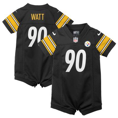 Pittsburgh Steelers Nike Home Jersey Strampler – Schwarz – T.J. Watt - Neugeborenes Image